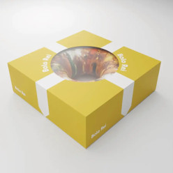 Caixa Para Bolo Rei c/ Janela 28cm