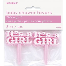 Cake Picks Its a Girl – 8 Und