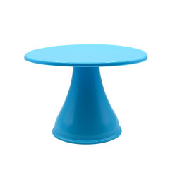 Cake Stand Liso Alto Pequeno Azul Claro