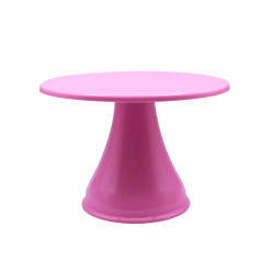 Cake Stand Liso Alto Pequeno Rosa