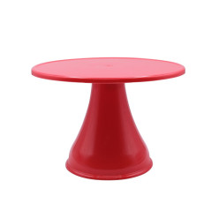 Cake Stand Liso Alto Pequeno Vermelho