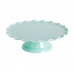 Cake Stand Melamina Ondas Menta 27.5cm