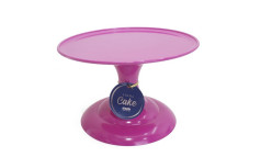 Cake Stand Plástico Rosa 22x25.5cm