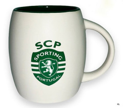 Caneca Barril Branca Sporting