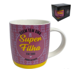 Caneca Cerâmica Super Filha