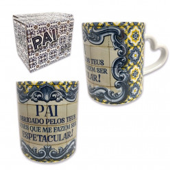 Caneca Coração Pai Espetacular