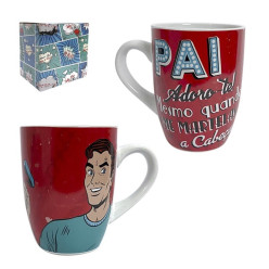 Caneca Pai Adoro-te Mesmo Quando Me Martelas a Cabeça