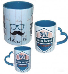 Caneca Pai Meu Herói Meu Companheiro