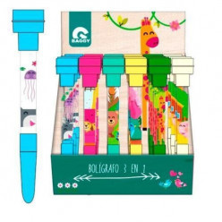 Caneta 3 em 1 Animais Sortido