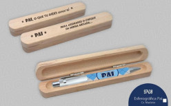 Caneta Caixa Madeira Dia do Pai Sortida