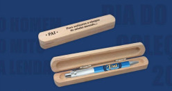 Caneta Caixa Madeira Dia do Pai