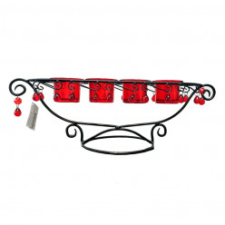 Castiçal para 4 Velas Vermelho