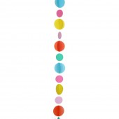 Cauda Balão Círculos coloridos 1,20m
