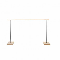 Centro de Mesa em Madeira e Metal