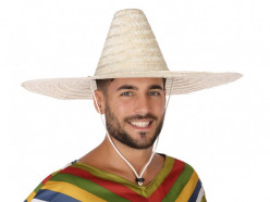 Chapéu Palha Sombrero 55cm