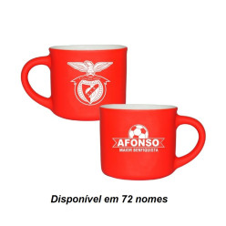 Chávena de Café Veludo Benfica com Nome