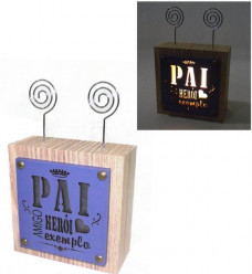 Clip com Luz MDF Dia do Pai