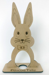 Coelho Páscoa Feliz MDF