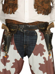 Coldre Duplo e Pistolas de Cowboy Adulto