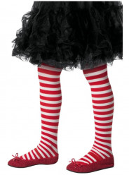 Collants Vermelhas Brancas Criança