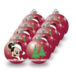 Conjunto 10 Bolas Natal Vermelhas Mickey