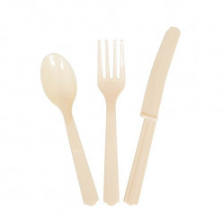 Conjunto 18 talheres Marfim