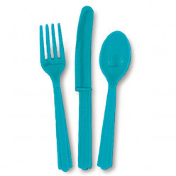Conjunto 18 talheres Turquesa