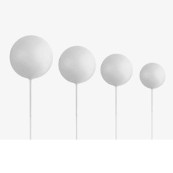 Conjunto 20 Bolas Decorativas Branca Azucren