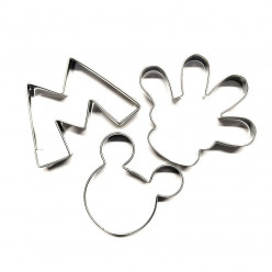 Conjunto 3 Cortadores Mickey