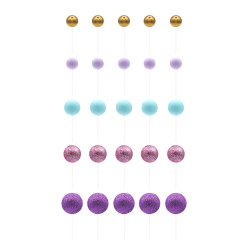 Conjunto 50 Esferas Violeta, Rosa & Azul