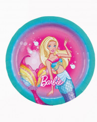 Conjunto 8 pratos Barbie 18cm