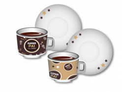 Conjunto Café Super Pai Sortido