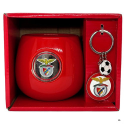 Conjunto Caneca Com Badge + Porta Chaves Benfica