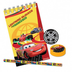 Conjunto Papelaria Brinde Cars 20 peças