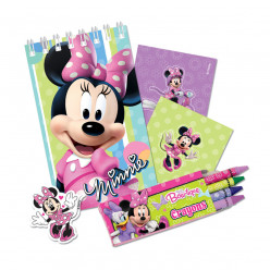 Conjunto Papelaria Brinde Minnie 20 peças