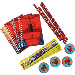 Conjunto Papelaria Brinde Spiderman 16 peças