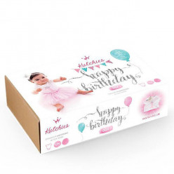 Conjunto Primeiro Aniversário Tutu + Body + Coroa Silver