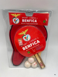 Conjunto Raquete Ping Pong C/bolsa Benfica