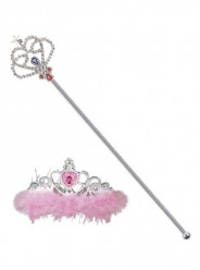 Conjunto Tiara e Ceptro Princesa