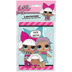 Convites LOL Surprise 8 Und