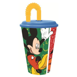 Copo Com Palhinha Mickey Has Fun 430ml