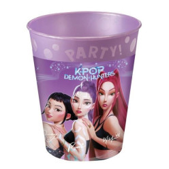 Copo Reutilizável Guerreiras K-Pop Demon Hunters 250ml