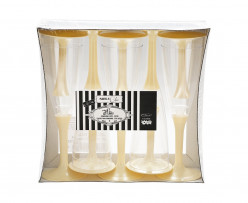 Copos Flute Champanhe Creme 10und