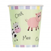 Copos Papel Animais da Quinta – 8 Und