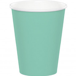 Copos Papel Verde Menta 14 unid