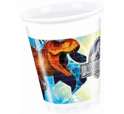 Copos plásticos  200ml Parque Jurássico 8 unid