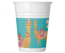 Copos Plásticos Lamas 8 unid