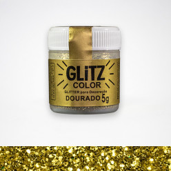 Corante Glitz Color Dourado Fab 5g