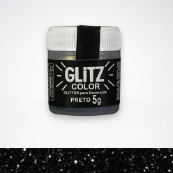 Corante Glitz Color Preto Fab 5g