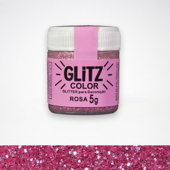 Corante Glitz Color Rosa Fab 5g